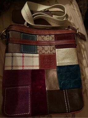Coach Patchwork Crossbody Bag in Multi Vintage